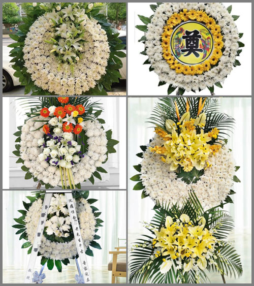 江苏南通崇川区和平桥街道花圈速递